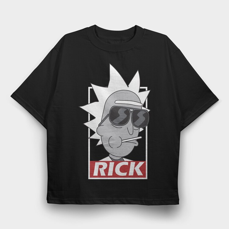 Rick and Morty 58, Tricou Oversize Barbati (Unisex)