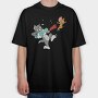 Tom and Jerry 17, Tricou Oversize Barbati (Unisex)