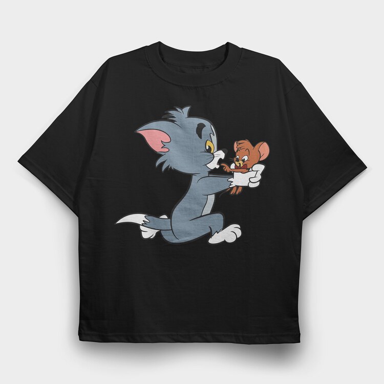 Tom and Jerry 19, Tricou Oversize Barbati (Unisex)