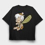 Cartoon Retro the Flintstones 4, Tricou Oversize Barbati (Unisex)