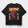 hellboy, Tricou Oversize Barbati (Unisex)
