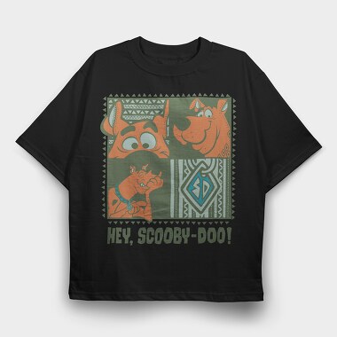 Hey Scooby Doo, Tricou Oversize Barbati (Unisex)