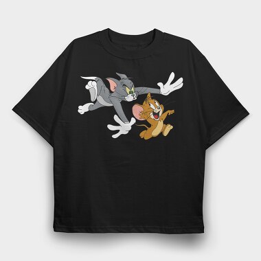 Tom and Jerry 4, Tricou Oversize Barbati (Unisex)