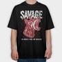 Savage 1, Tricou Oversize Barbati (Unisex)