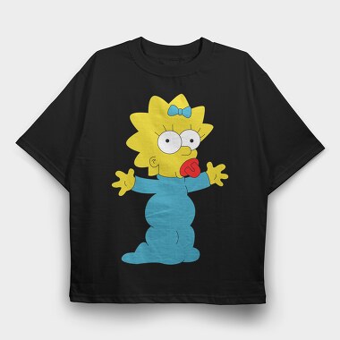 Cartoon Retro the Simpsons 3, Tricou Oversize Barbati (Unisex)