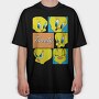Cartoon Retro Tweety 1, Tricou Oversize Barbati (Unisex)