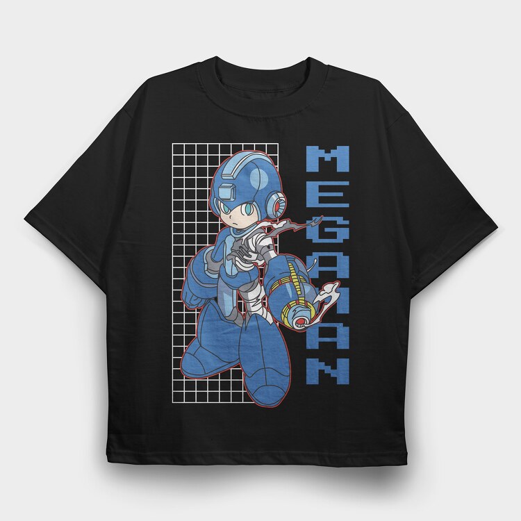 Video Game Mega Man, Tricou Oversize Barbati (Unisex)