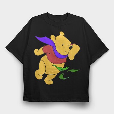 Cartoon Retro Winnie the Pooh 1, Tricou Oversize Barbati (Unisex)