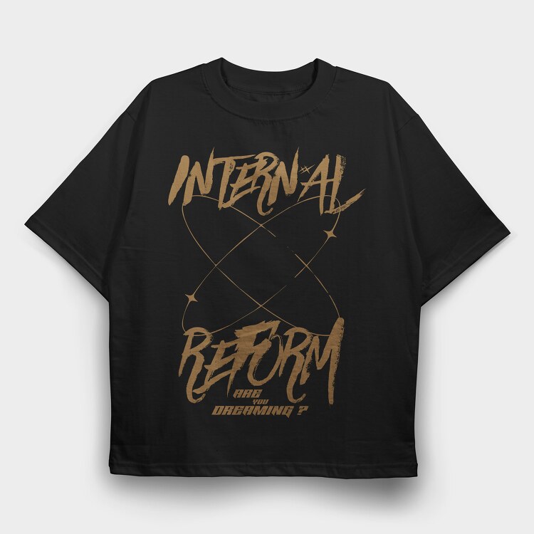 Internal Reform 2, Tricou Oversize Barbati (Unisex)