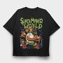 Super Mario World, Tricou Oversize Barbati (Unisex)