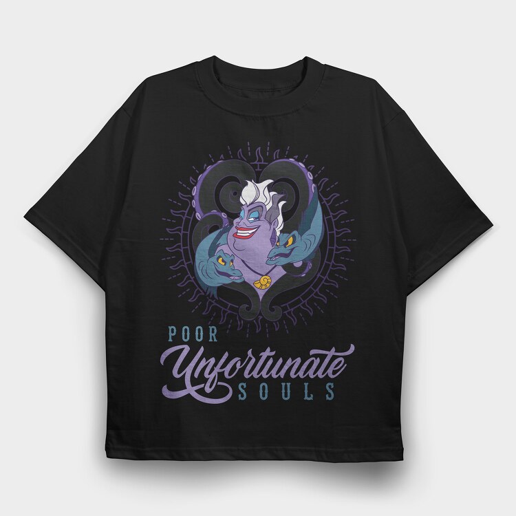 Villanas Disney Ursula A, Tricou Oversize Barbati (Unisex)