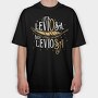 It S Leviosa Not Leviosa Harry Potter, Tricou Oversize Barbati (Unisex)