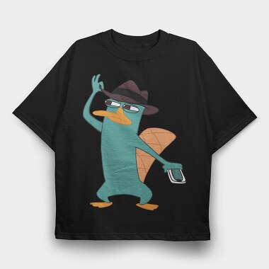 Phineas and Ferb 15, Tricou Oversize Barbati (Unisex)