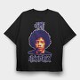 Jimi Handrix, Tricou Oversize Barbati (Unisex)