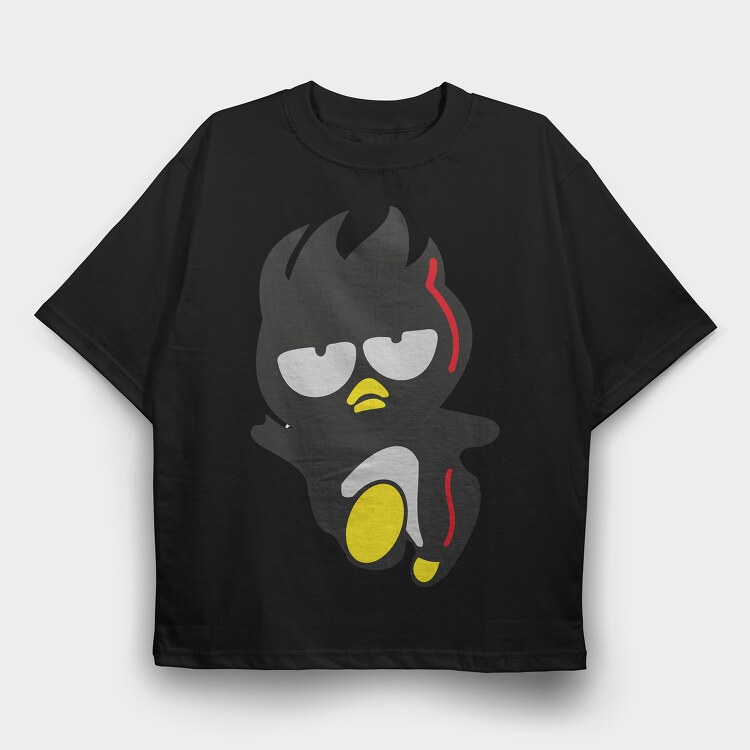 Cartoon Retro Badtz Maru 4, Tricou Oversize Barbati (Unisex)