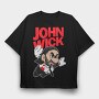 John Wick Mario, Tricou Oversize Barbati (Unisex)