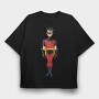 Cartoon Retro Batman 3, Tricou Oversize Barbati (Unisex)
