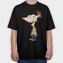 Phineas and Ferb 3, Tricou Oversize Barbati (Unisex)