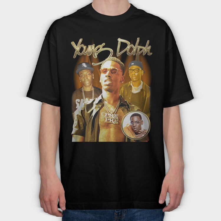 Young Dolph, Tricou Oversize Barbati (Unisex)