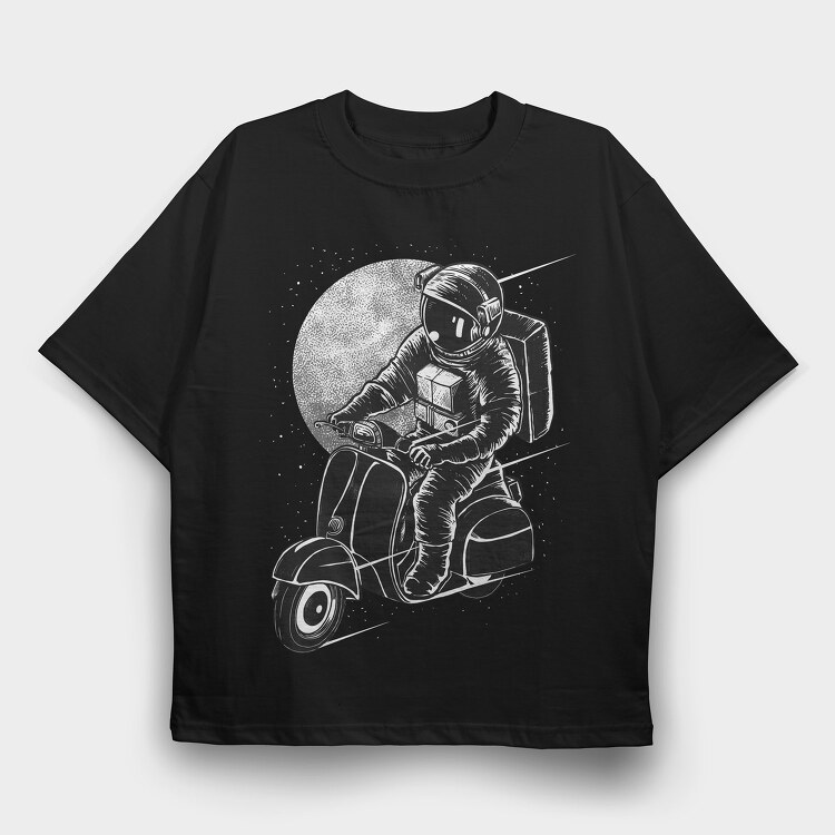 Astroscooter, Tricou Oversize Barbati (Unisex)