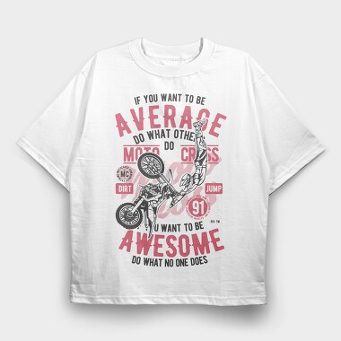 Awesome Motocross, Tricou Oversize Barbati (Unisex)
