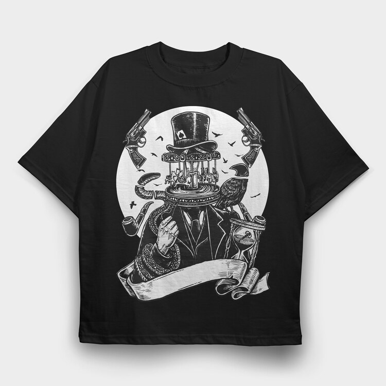 Carrousel, Tricou Oversize Barbati (Unisex)