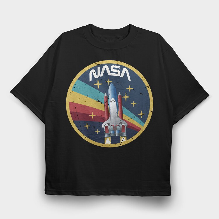 Nasa, Tricou Oversize Barbati (Unisex)