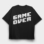 Retro Game Over, Tricou Oversize Barbati (Unisex)