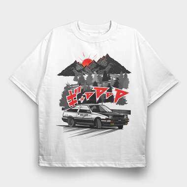 AE86 Touge, Tricou Oversize Barbati (Unisex)
