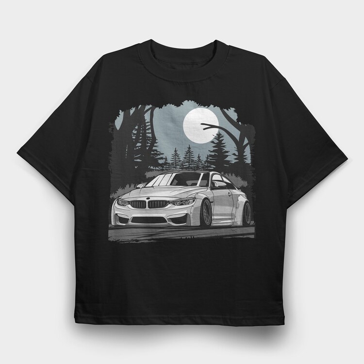 Bmw M4 Final, Tricou Oversize Barbati (Unisex)