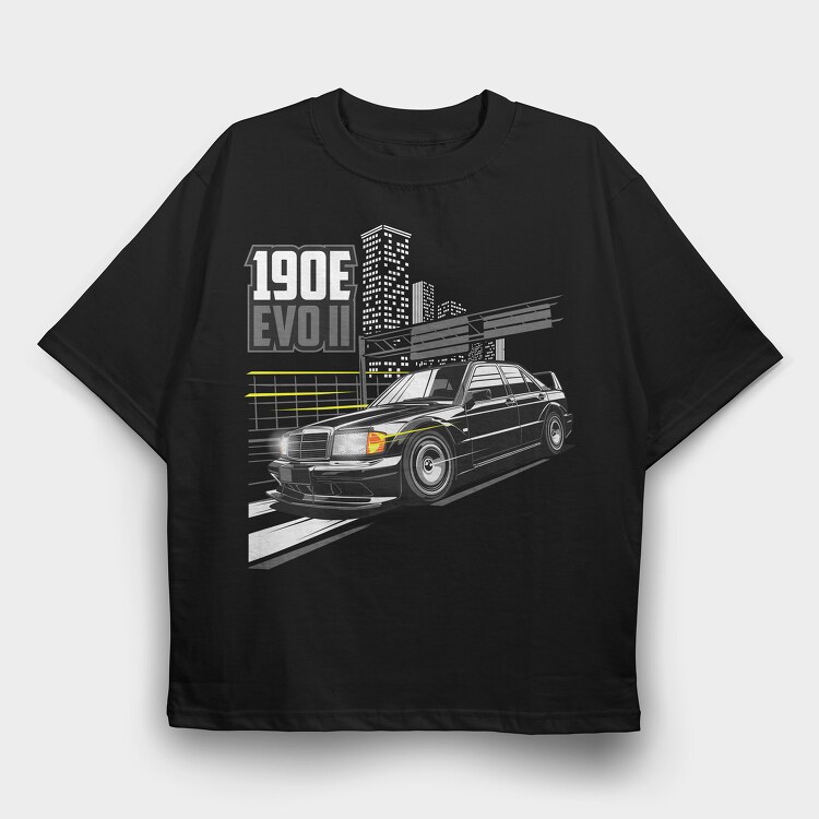 E190 AMG EVO 2, Tricou Oversize Barbati (Unisex)