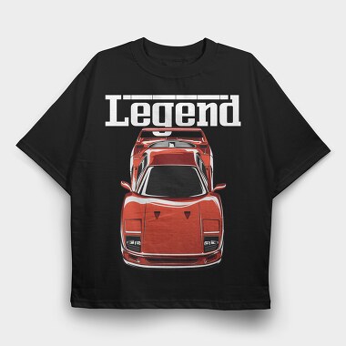 Ferrari F40, Tricou Oversize Barbati (Unisex)