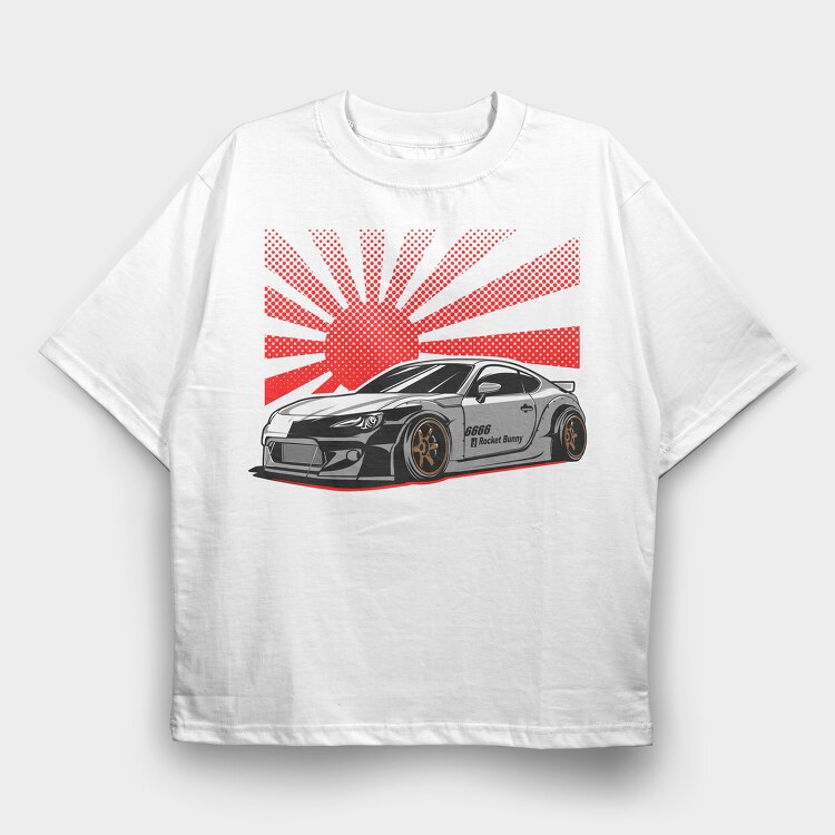 GT86 ROCKET BUNNY, Tricou Oversize Barbati (Unisex)