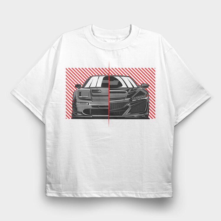 NSX FRONT, Tricou Oversize Barbati (Unisex)