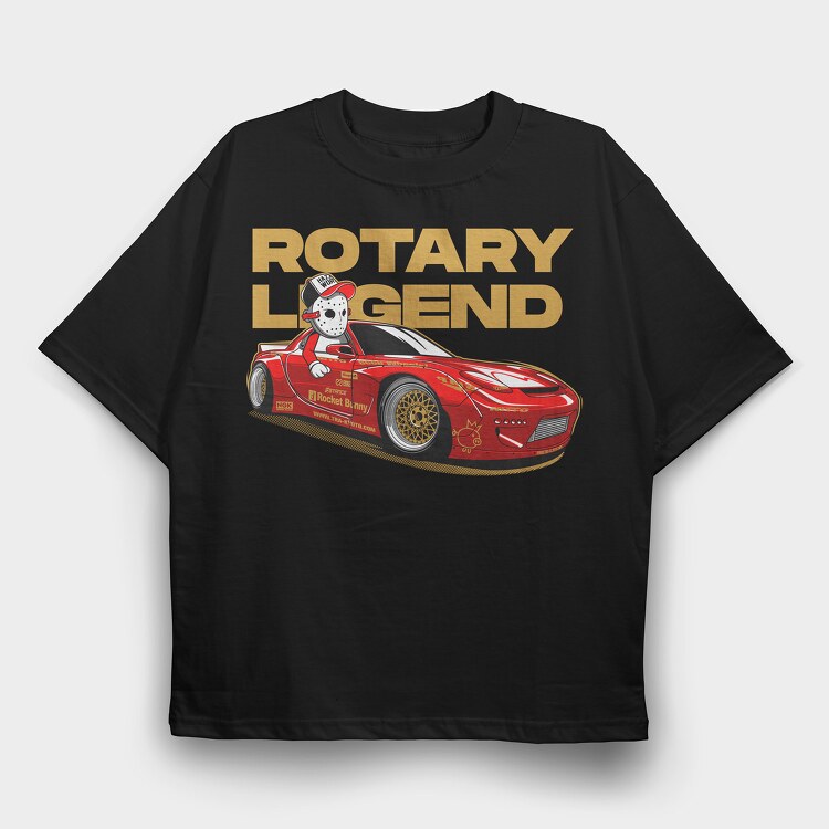 ROTARY LEGEND, Tricou Oversize Barbati (Unisex)