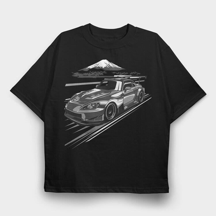 S2000 FUJI, Tricou Oversize Barbati (Unisex)