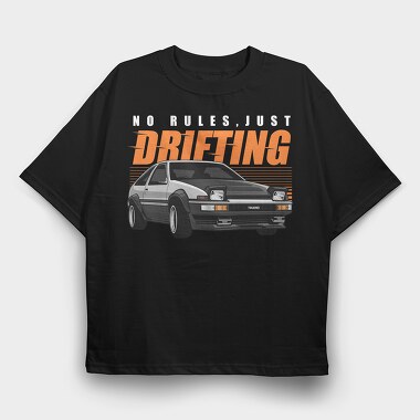 Toyota Trueno Ae86, Tricou Oversize Barbati (Unisex)