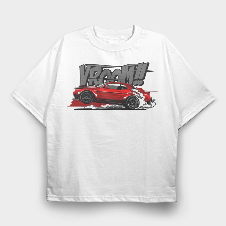 VROOM, Tricou Oversize Barbati (Unisex)