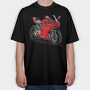 Ducati Panigale V2, Tricou Oversize Barbati (Unisex)