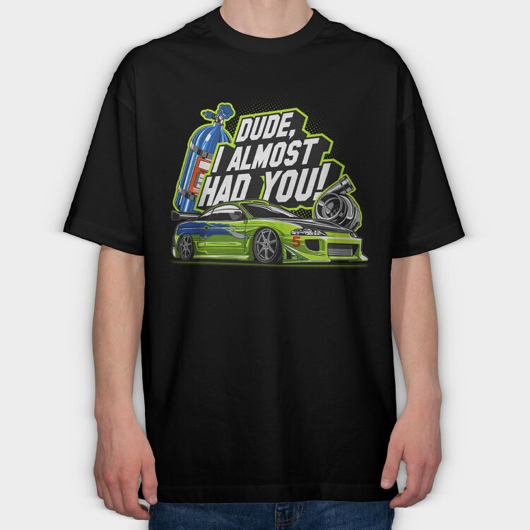 Eclipse Fast Furious, Tricou Oversize Barbati (Unisex)