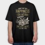 Money Can'T Buy Happiness, Tricou Oversize Barbati (Unisex)