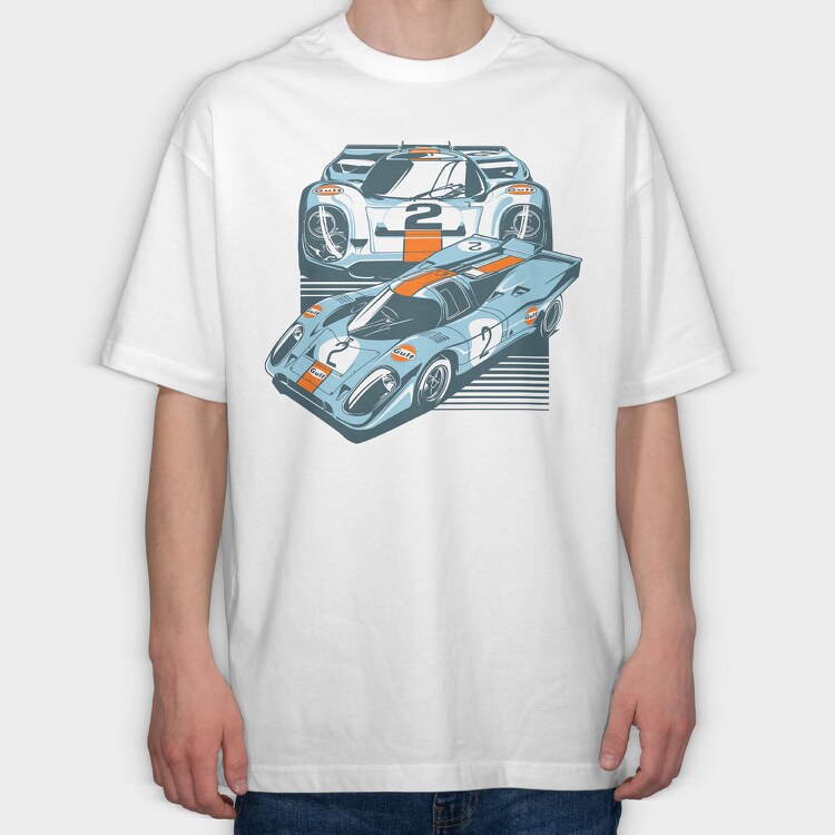 Porsche 917, Tricou Oversize Barbati (Unisex)