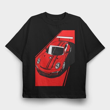 Porsche Gt3 Rs, Tricou Oversize Barbati (Unisex)