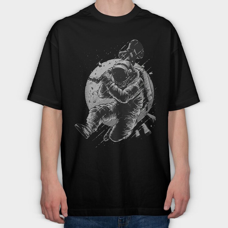 No Music, Tricou Oversize Barbati (Unisex)