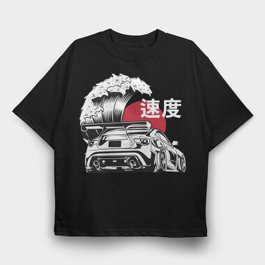 Wave Car, Tricou Oversize Barbati (Unisex)