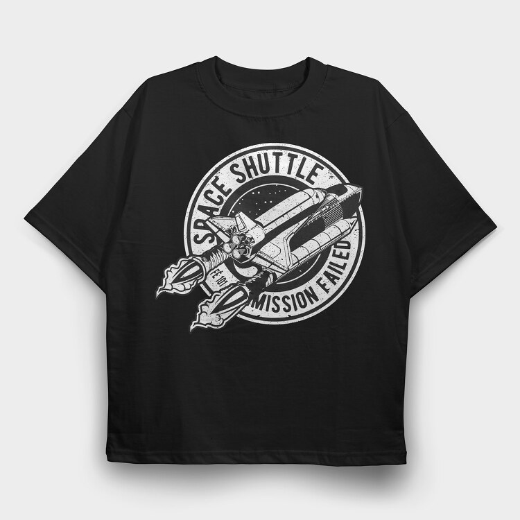 Mission Failed, Tricou Oversize Barbati (Unisex)