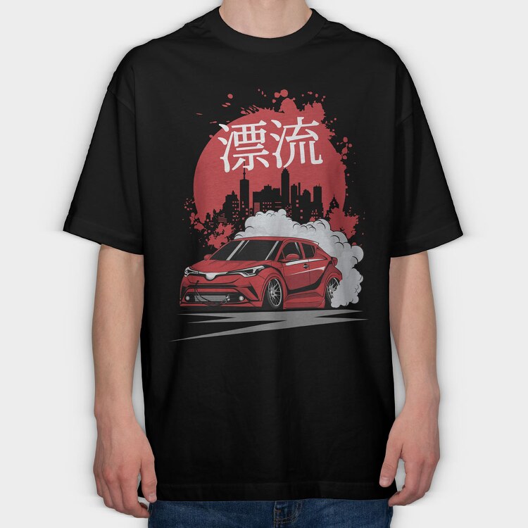Drift Tokyo, Tricou Oversize Barbati (Unisex)
