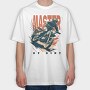 Master of Dirt Motocross Bike Kicking Up Dust, Tricou Oversize Barbati (Unisex)