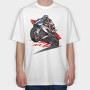 BMW S1000RR Wheelie, Tricou Oversize Barbati (Unisex)