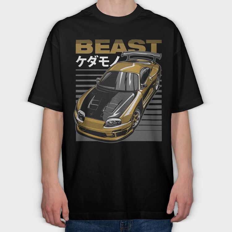 SUPRA BEAST, Tricou Oversize Barbati (Unisex)